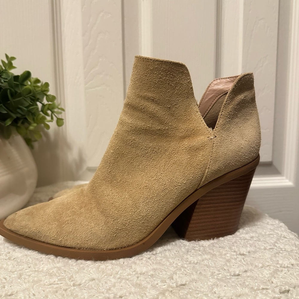 Gianni Bini Huttsen Suede Stacked Heel Western Boot Women’s 7.5M - Picture 2 of 8
